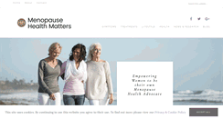 Desktop Screenshot of menopausehealthmatters.com