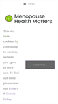 Mobile Screenshot of menopausehealthmatters.com